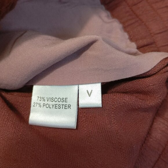 MODAL Pants Wide Leg Tassel Tie In Rust Red Womens. - Picture 3 of 10